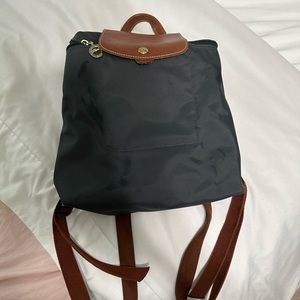 Navy longchamp bookbag